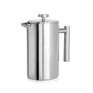 SG STOCK✨ Stainless Steel French Press Coffee Maker 350/800/1000ml Double Wall Insulated Coffee Pot Heat Resistant Filter Brewer