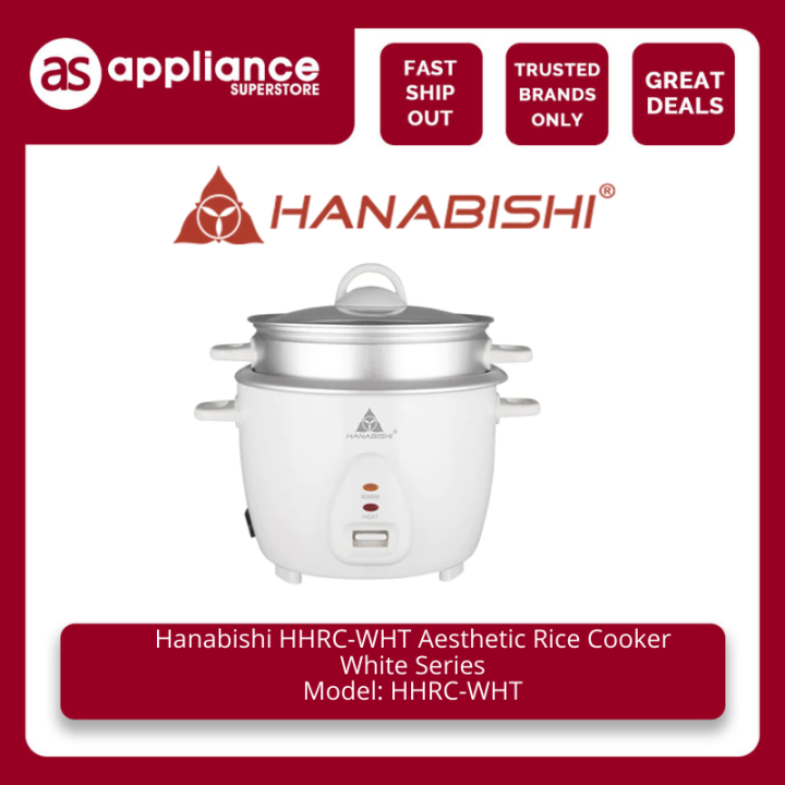 Hanabishi HHRC-WHT Aesthetic Rice Cooker White Series | Lazada PH
