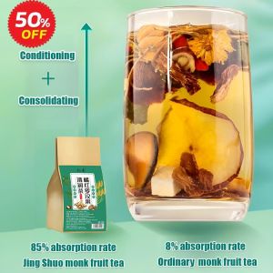 Clear and moist tea Tangerine peel monk fruit refreshing tea