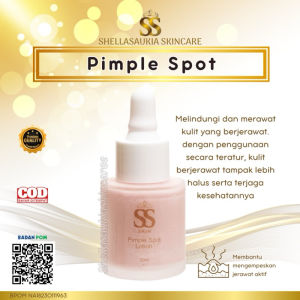 ( SBS ) PIMPLE SPOT SHELLA SAUKIA SS SKIN SERUM PENGHILANG JERAWAT PIMPLE SPOT LOTION | LOTION JERAWAT ACNE TOTOL JERAWAT SSSKIN SS SKIN