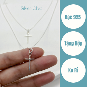 Dây chuyền vòng cổ bạc Thánh Giá Basic SILVER CHIC DC14 bạc 925