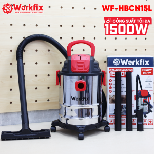 Máy Hút Bụi Công Nghiệp Workfix WF-HBCN15L Dây Dài 8m Dung Tích 15L Công Suất 1500W