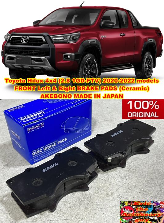 Ceramic Front Brake Pads for Toyota Hilux 2.8L 4x4 2020-2022 (Original