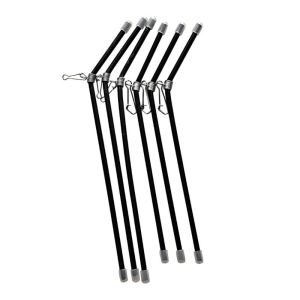 SERAPHYXO 5pcs Dụng cụ cho cá ăn Giá đỡ cân bằng ống câu cá Nhựa Đầu nối tỷ lệ Miếng đệm cho ăn chống rối Đầu nối Mồi Câu Cá 20cm Đầu nối cân bằng Khóa Câu cá Câu Cá ngoài khơi