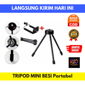 TRIPOD MINI BESI Portabel Camera DSLR + Holder U TRIPOD MINI BESI Hp Stabil & Kuat