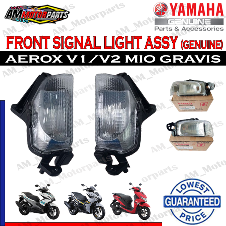 FRONT SIGNAL LIGHT ASSY FOR (AEROX V1/V2/MIO GRAVIS) YAMAHA GENUINE PARTS  Lazada PH