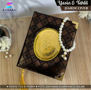 10 PCS BUKU YASIN DAN TAHLIL HARDCOVER EMBOS PREMIUM ZAFRINA CLASSIC CUSTOM LENGKAP FOTO ALMARHUM ARAB DAN TERJEMAHAN