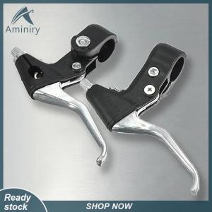 Aminiry[Love sports] 2Pcs Aluminum Alloy Mountain Bike Brake Lever Bicycle Brake Caliper Handgrip Tool General Accessories Bicycle Parts