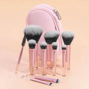 10Pcs Portable Makeup Brush Set Eyeshadow Foundation Blush Blender Concealer Beauty Makeup Brush