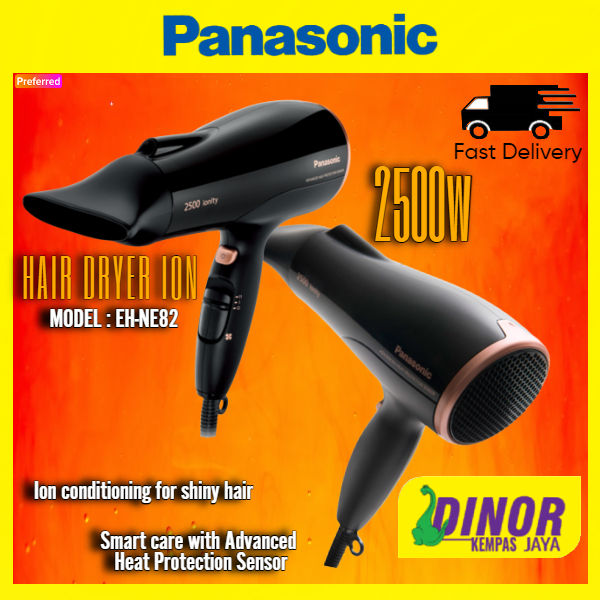 PANASONIC EHNE82K655 EHNE82 2500W HIGH POWER IONITY HAIR DRYER WITH