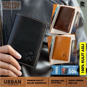 Dompet Pria REVEN ATHENA WALLET Kulit Sapi 100% Cowok Lipat Dua Distro Import Keren Murah Terbaru