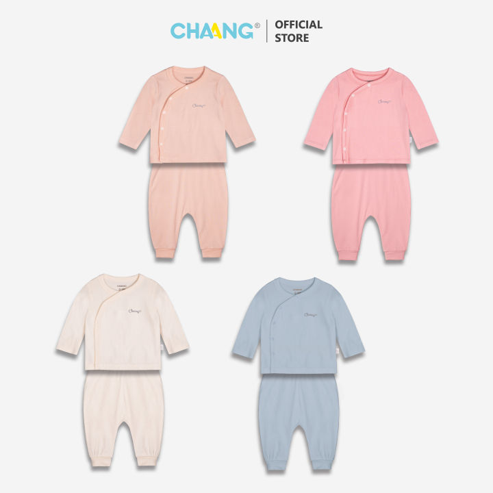[CHAANG] Bộ quần áo dài tay cúc chéo cho bé sơ sinh Cosmos Chaang ...