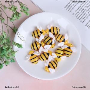 feibeinan66 10pcs Flat Back Resin Cabochon Bee DIY Flatback Scrapbooking Embellishment Craft