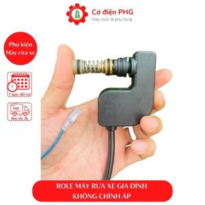 Cùm rơ le tự ngắt cho máy rửa xe gia đình mini có chỉnh áp