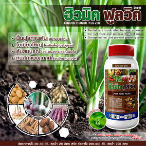 ฮิวมิค ปรับสภาพดิน ฮิวมิคน้ำ ฟื้นต้น พ่นทางใบ แตกรากใหม่ ขยายราก ดินดี รากดี ต้นโตไว เพิ่มการดูดซึมธาตุอาหาร ขนาด 1 ลิตร
