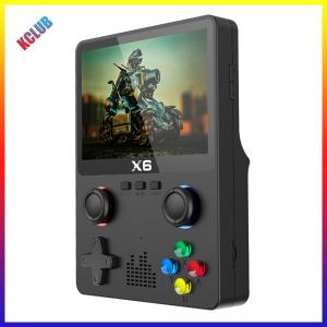 【New Arrival】X6 Mini Game Console 3.5 Inch IPS Screen Portable Game Console 2000mAh Support Handle Connection Children Gifts