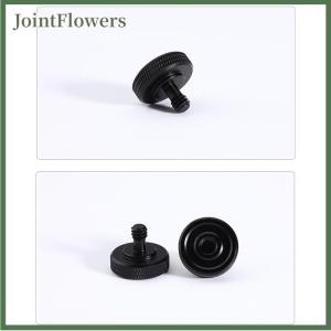 JointFlowers 1 4 dual NUTS tripod MOUNT สกรู Double Layer เกลียวสกรู Mount Adapter Black Camera screw Mount สำหรับแฟลชกล้อง
