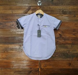 COD KURTA ANAK LENGAN PENDEK WARNA UNGU BISA COD WARNA BEST SELLER KEMEJA