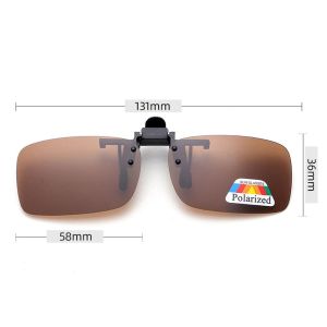 ARTMU Fashion Outdoor Fishing UV Protection Driving Night Vision Clipon Flip Up Eyewear Clip-on Sunglasses Polarized Eyeglasses Eyeglasses Lenses