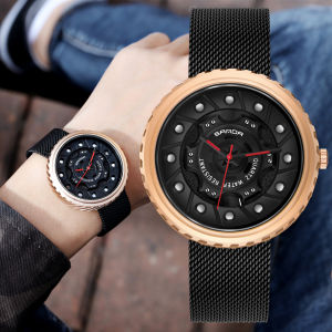 SANDA Top Luxury Fashion Watch Men Brand Mens Watches Ultra Thin Stainless Steel Mesh Band Quartz Wristwatch Fashion watches
