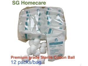 Authentic SG Homecare Medical Official Seller Sterile Cotton Ball (10pcs/pack 0.5gm)- Brand Wiiner and SG Homecare Medical