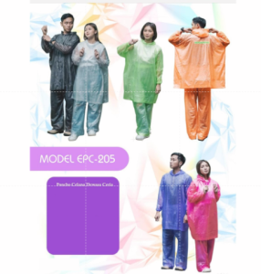Jas Hujan Ponco Lengan Celana Ceria 205 Elmondo Setelan Poncho Stelan kelelawar Dewasa