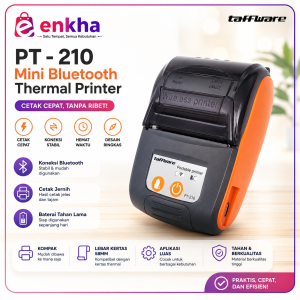 Taffware Printer Thermal Bluetooth Mobile 58mm Printer Struk Kasir PPOB Portable untuk Android dan iOS untuk Cetak Struk Transaksi