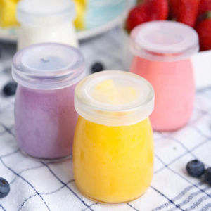 Hũ Thủy Tinh làm Sữa Chua  Hũ Làm Bánh Flan Nắp Thiếc 100ML - Lọ Thủy Tinh Nắp Nhôm Làm Caramen  Đựng Sốt  Gia Vị Tiện Lợi - Hũ Pet Thủy Tinh Đựng Sữa Chua Panacotta Plan 100ML