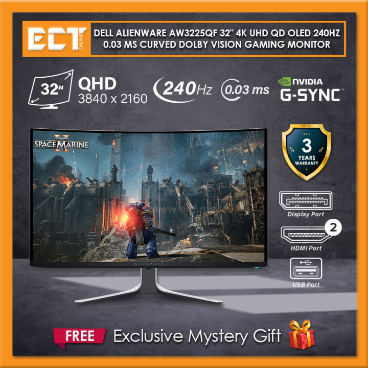 Dell Alienware AW3225QF 32" 4K UHD QD OLED 3840 x 2160 240Hz 0.03 ms ...