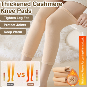 Thick Cashmere Knee Pads for Fall Winter Comfort Extra-Long Warm Cashmere Knee Brace Old Cold Legs Protector Men And Women