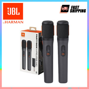 JBL PartyBox Wireless Microphones - Black - Two-Pack - Wireless - Portable - Microphone Set - Fast Shipping