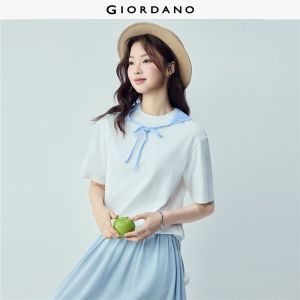 Giordano Women Women Pure Cotton T-Shirt Free Shipping 05326398