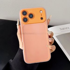 2in1 Silicone Rimmed Frosted Casing For iPhone 13 14 15 16 17 Pro Max Air 17Pro 15promax Soft Thin and Shockproof Phone Case