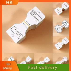 HB 50PCS White Folding paperboard adult childrens hair clip paperboard hair rope card hair ornament headdress packaging material