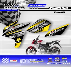 121 Sticker Striping Motor YAMAHA VIXION NVL List Variasi Desain Motif Keren Desain Terbaru
