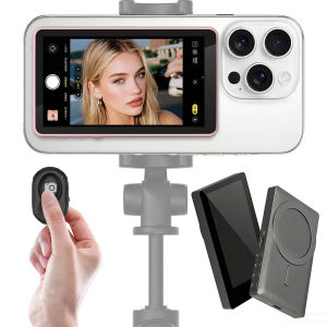 【Last-Chance!】Phone Selfie Monitor Screen Adjustable Bluetooth Magnetic with Screen Mirroring Vlog Live Stream Selfie Monitor