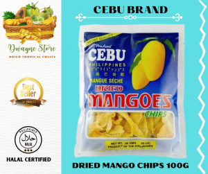 CEBU DRIED MANGO CHIPS 100G