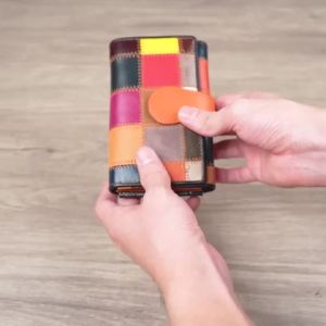 Genuine Leather Trifold Wallet for Women – Multi-Functional RFID Blocking Card Holder with Coin Pocket & ID Window – Stylish Compact Purse