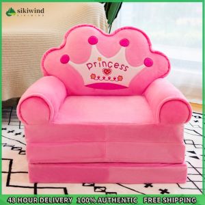Sikiwind Kids Fold Out Sofa Bed with Backrest Armrests Children Folding Couch Sofa Bed for Bedroom Living Room Playroom