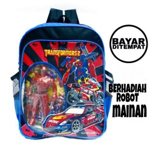 TAS ANAK SD BERHADIAH ROBOT MAINAN TAS ANAK SD LAKI-LAKI