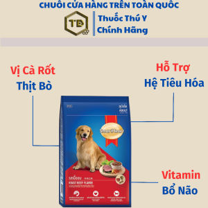Thức Ăn Cho Chó SMART HEART 3Kg - Cám Chó Bổ Sung Đầy Đủ Vitamin Tổng Hợp
