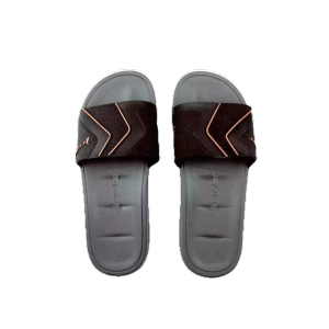 Slide Ad Grey Black Orange Mens Slides