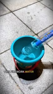 Pull-Push Fireworks Water Spray Toy Creative Fountain Squirt Gun for Kids Outdoor Play