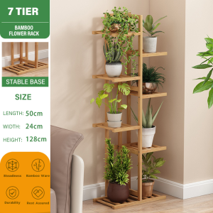 READY STOCK Flower Pot Rack with Wheels Plant rack Garden Rack Flower rack Potted Plant Stand Shelf floor-standing balcony flower pot rack 落地花架