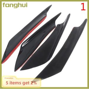 fanghui 4pcs sợi carbon xe Bumper Fin canard Splitter khuếch tán Spoiler không khí dao