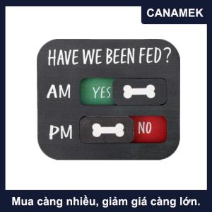 【CANAMEK】 Mèo chó ăn nhắc nhở dấu hiệu cho ăn vật nuôi nhắc nhở treo trang trí từ tủ lạnh nam châm mặt dây chuyền