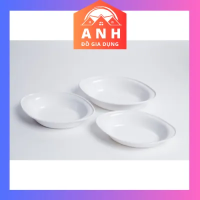 Xuồng Nhựa Melamine Màu Trắng Nhiều Size
