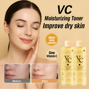 VC Toner Refreshing Hydrating Skin Rejuvenation Wet Compress Essence Moisturizing Water Lotion 300ml VC嫩肤湿敷精华保湿水