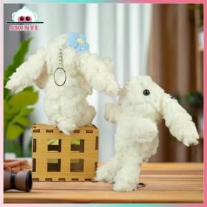 Skinye [Ready Stock] Kawayi Cute 1 Piece Cartoon Rabbit Soft Stuffed Doll Pendant Bunny Plush Toy Keychain Car Key Ring Backpack Bag Decoration Kid Gift
