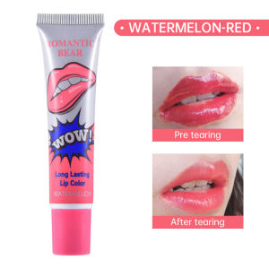 💄Orfila ROMANTIC BEAR Lip Tattoo Peel Off Lipstick Long Lasting Lipstik Tato Awet Tahan Lama COD